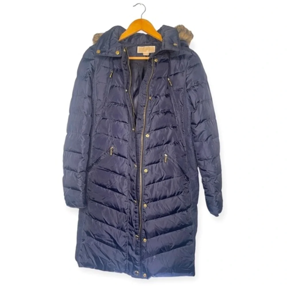 MICHAEL KORS Women's Navy Puffer Winter‎ Coat​​